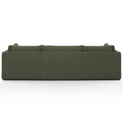 Leigh 121.5" Velvet Modular Open Pit Sectional - Hale Fir Green