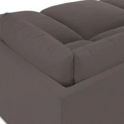 Leigh 121.5" Velvet Modular Open Pit Sectional - Hale Warm Gray