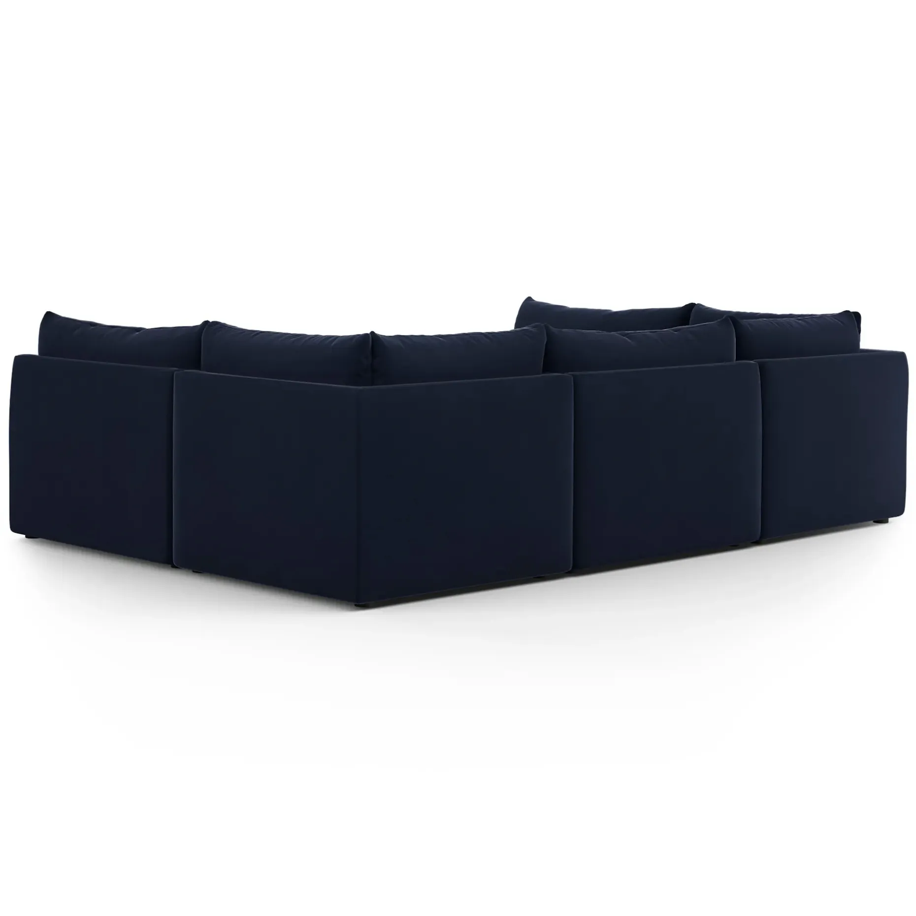 Leigh 121.5" Velvet Modular 5-Seater U-Shaped Sectional - Hale Ink