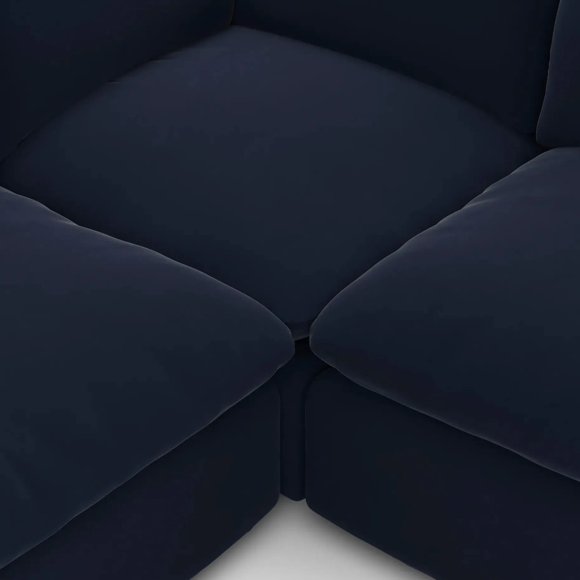 Leigh 121.5" Velvet Modular 5-Seater U-Shaped Sectional - Hale Ink