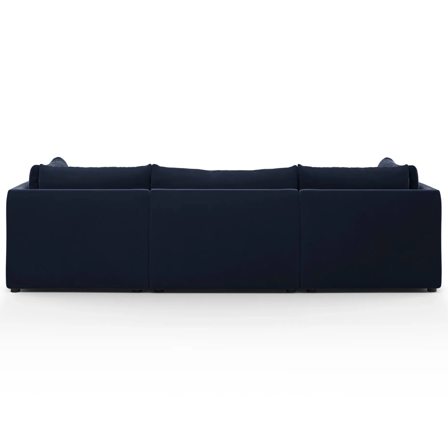 Leigh 121.5" Velvet Modular 5-Seater U-Shaped Sectional - Hale Ink