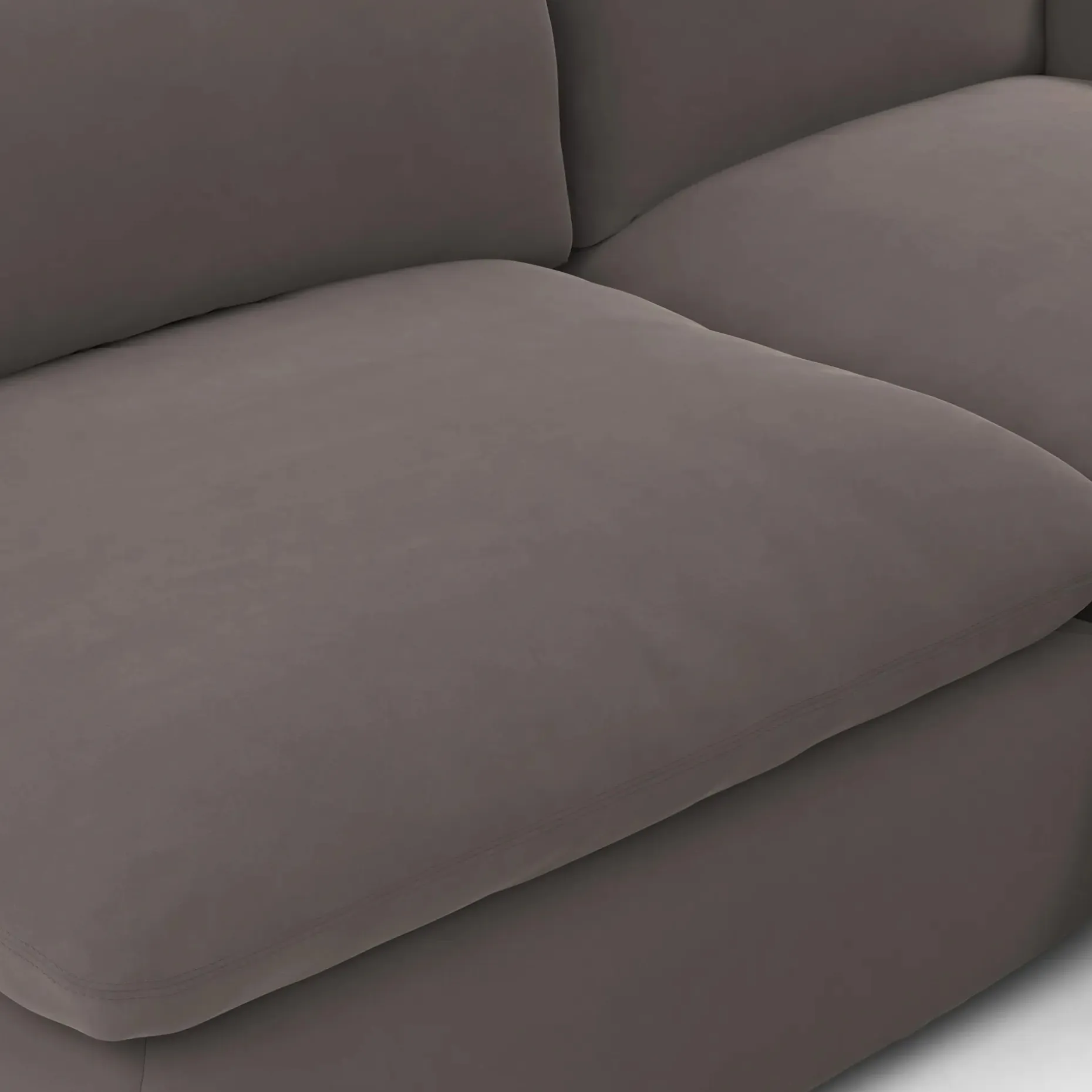 Leigh 121.5" Velvet Modular 5-Seater U-Shaped Sectional - Hale Warm Gray
