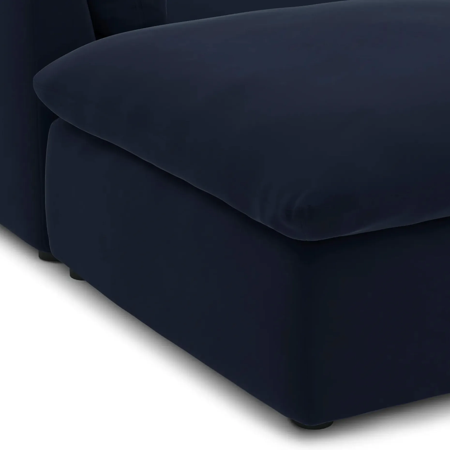 Leigh 121.5" Velvet Modular 3-Seater U-Shaped Sectional - Hale Ink