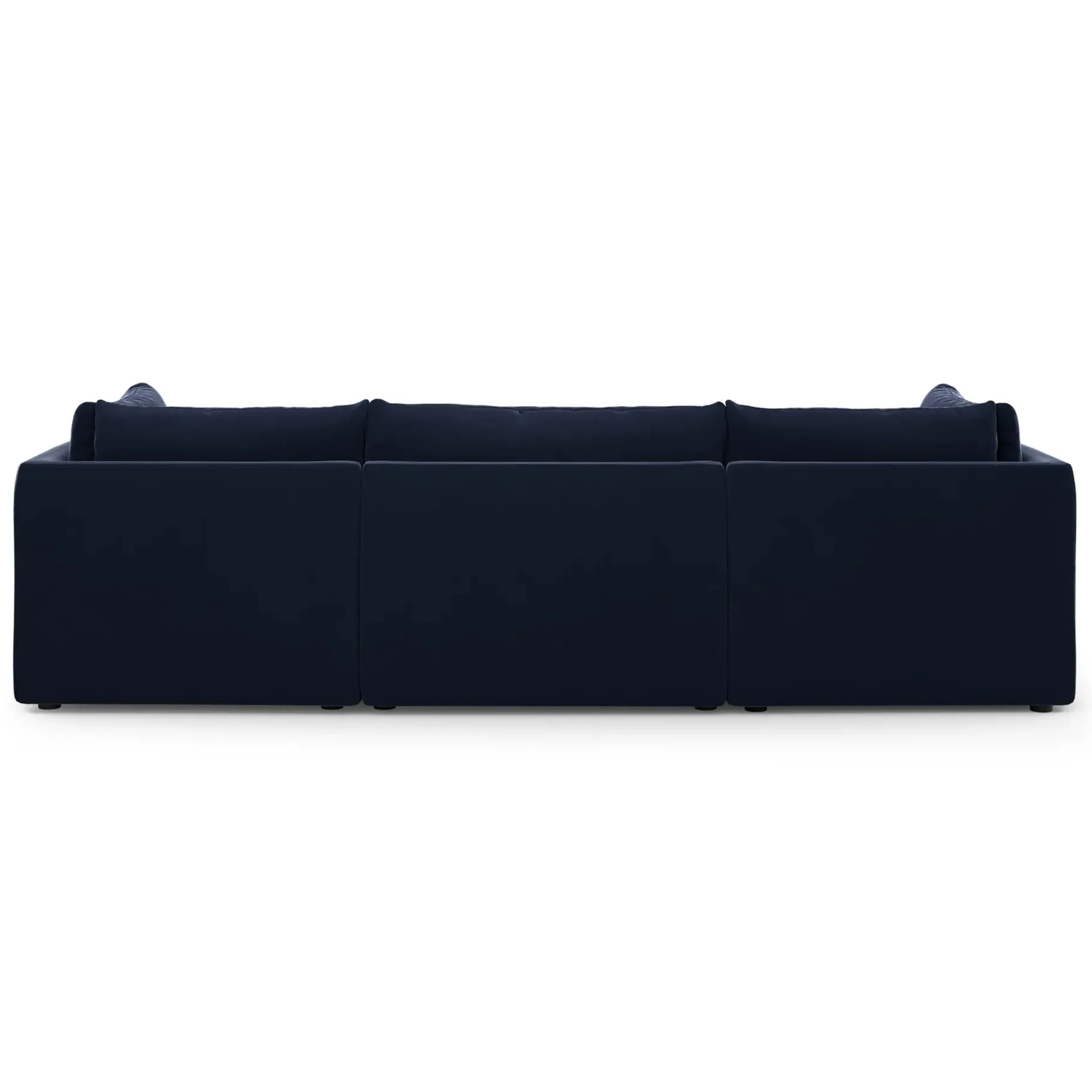 Leigh 121.5" Velvet Modular 3-Seater U-Shaped Sectional - Hale Ink