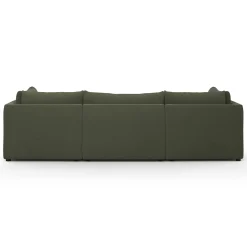 Leigh 121.5" Velvet Modular 3-Seater U-Shaped Sectional - Hale Fir Green