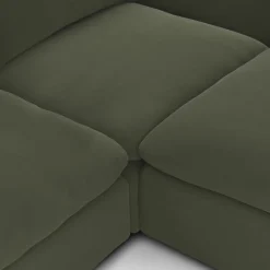 Leigh 92" Velvet Modular Sectional - Hale Fir Green