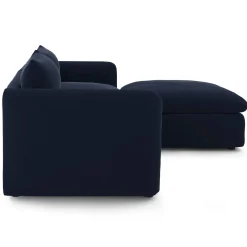 Leigh 92" Velvet Modular Sectional - Hale Ink