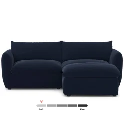 Leigh 92" Velvet Modular Sectional - Hale Ink