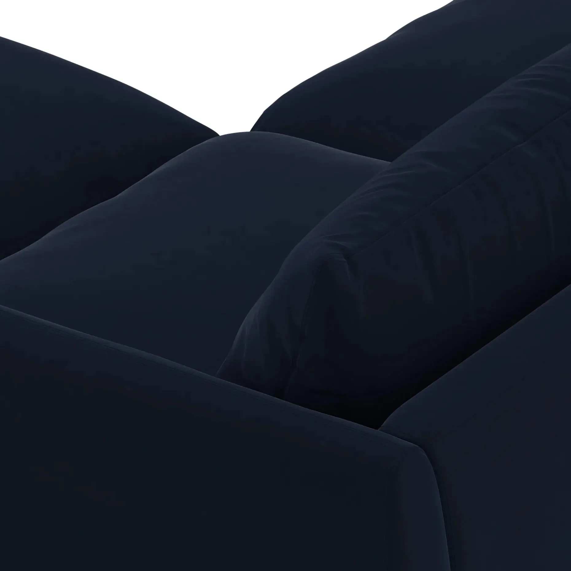 Leigh 92" Velvet Modular Sectional - Hale Ink