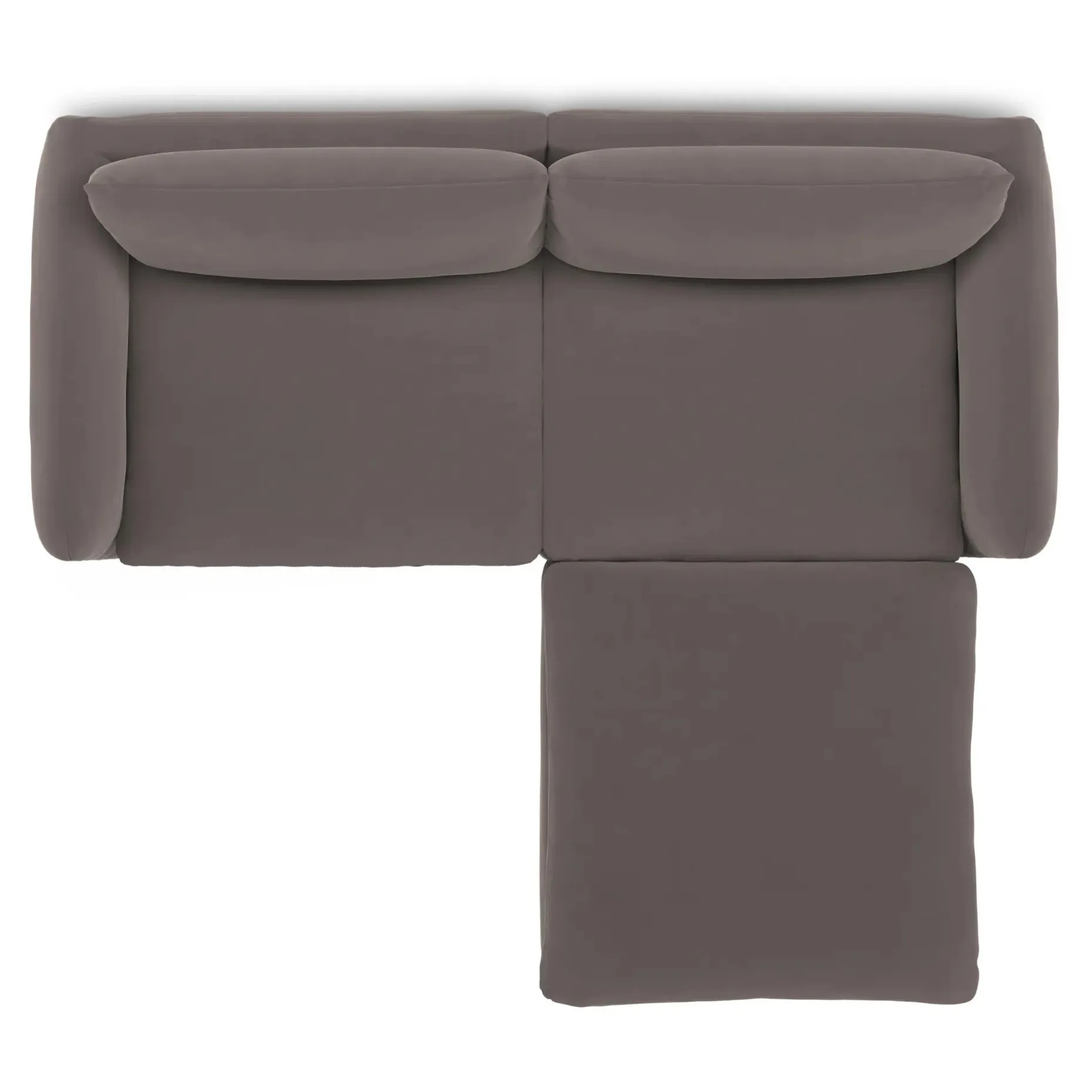 Leigh 92" Velvet Modular Sectional - Hale Warm Gray