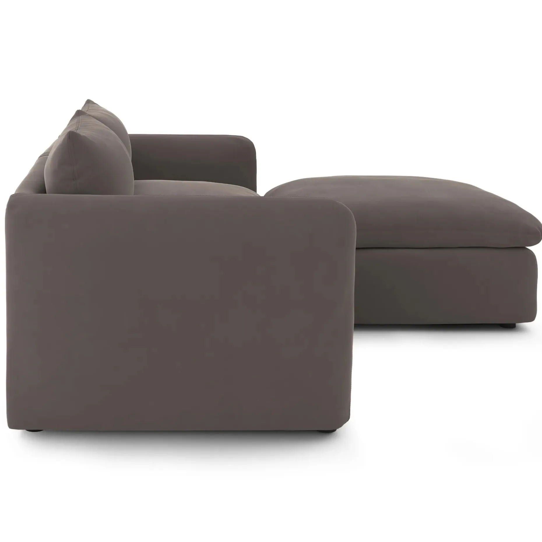 Leigh 92" Velvet Modular Sectional - Hale Warm Gray