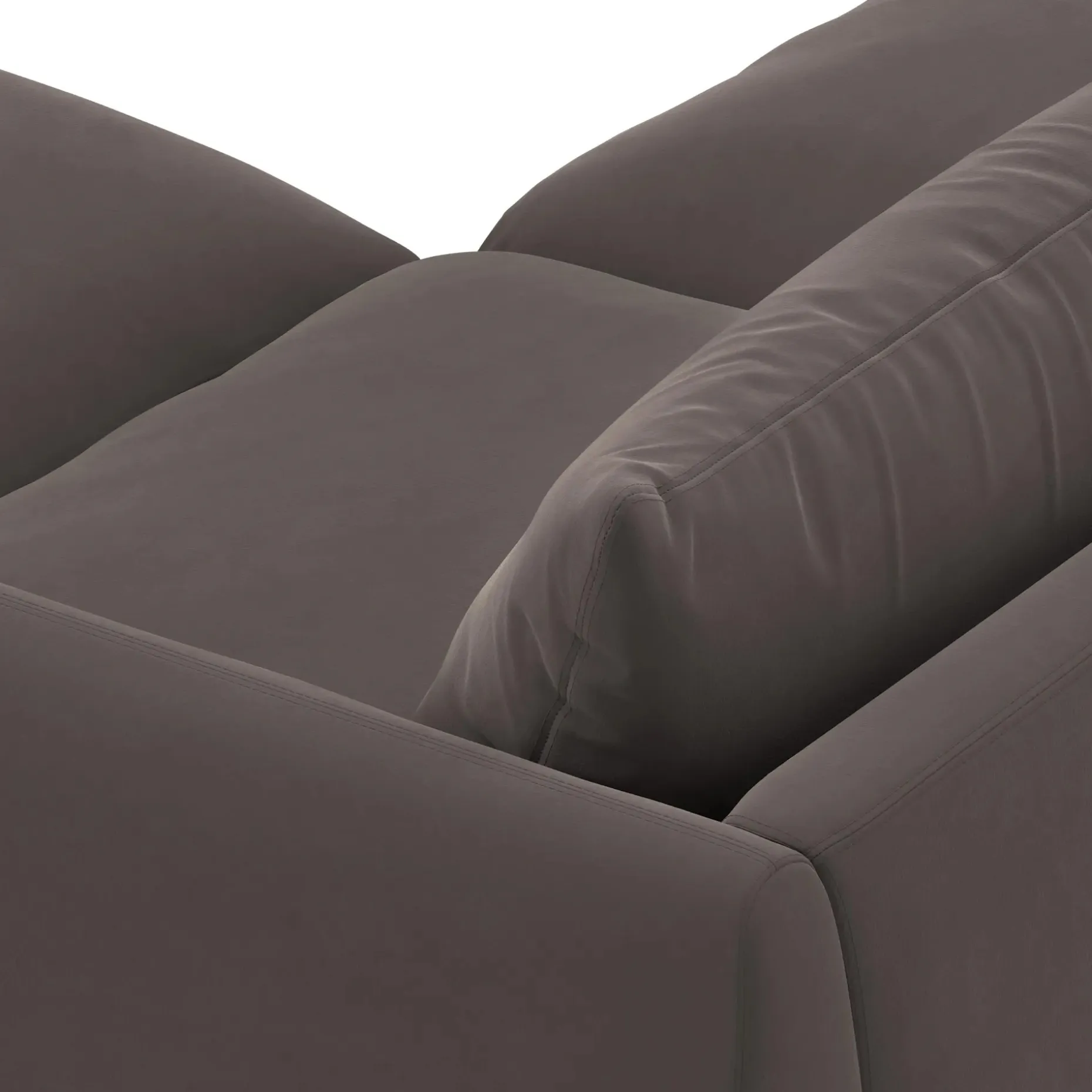Leigh 92" Velvet Modular Sectional - Hale Warm Gray