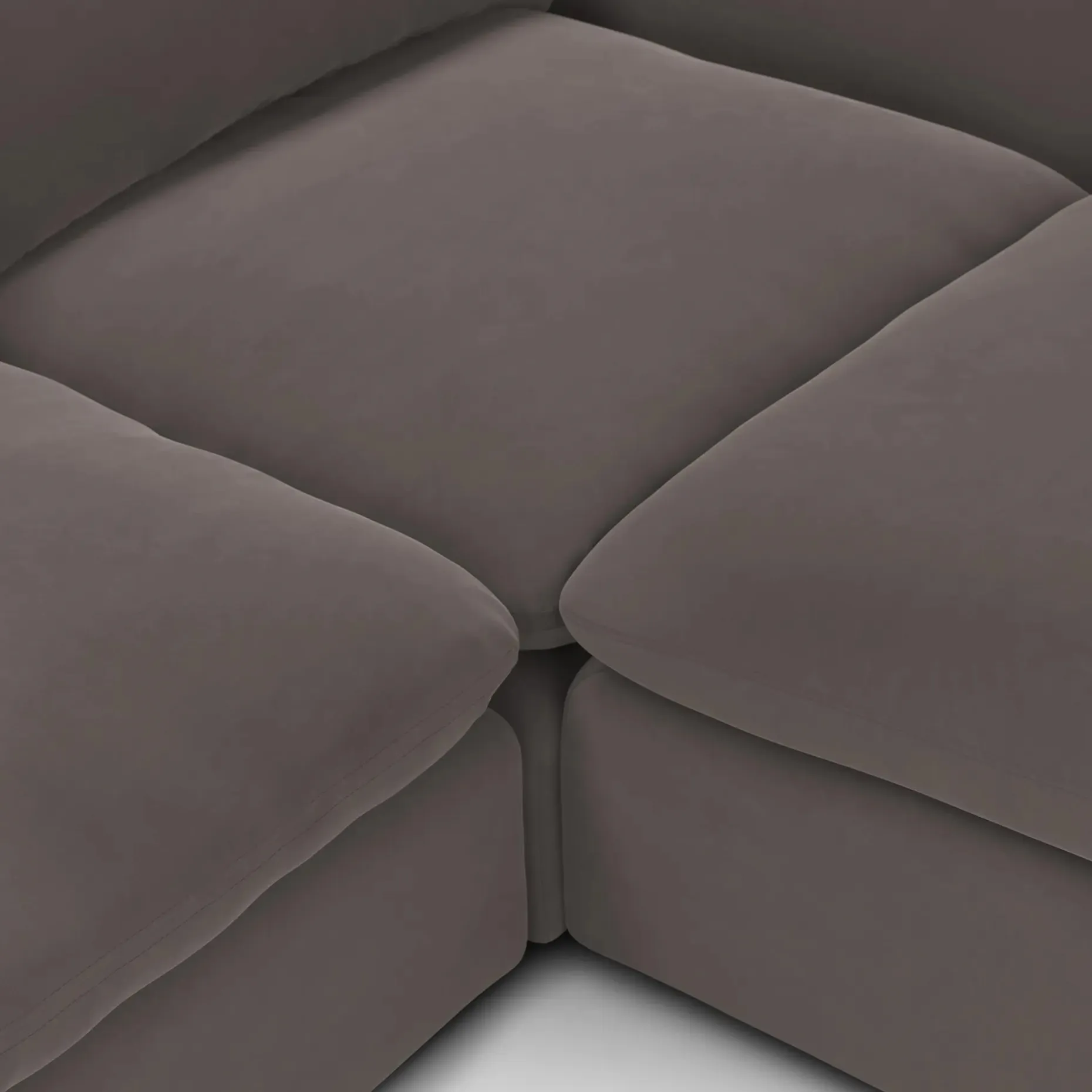 Leigh 92" Velvet Modular Sectional - Hale Warm Gray