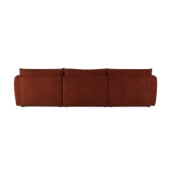 Leigh 131.5" Velvet Modular Sectional - Hale Rust