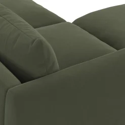 Leigh 131.5" Velvet Modular Sectional - Hale Fir Green