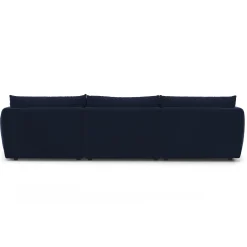 Leigh 131.5" Velvet Modular Sectional - Hale Ink