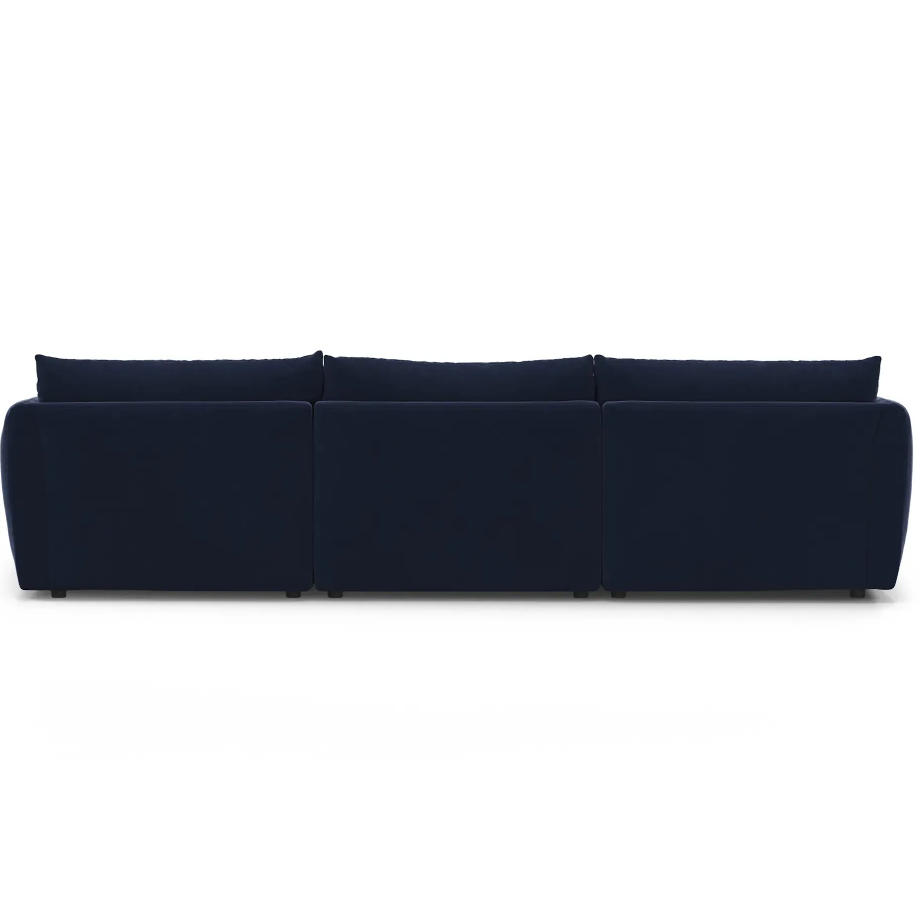 Leigh 131.5" Velvet Modular Sectional - Hale Ink
