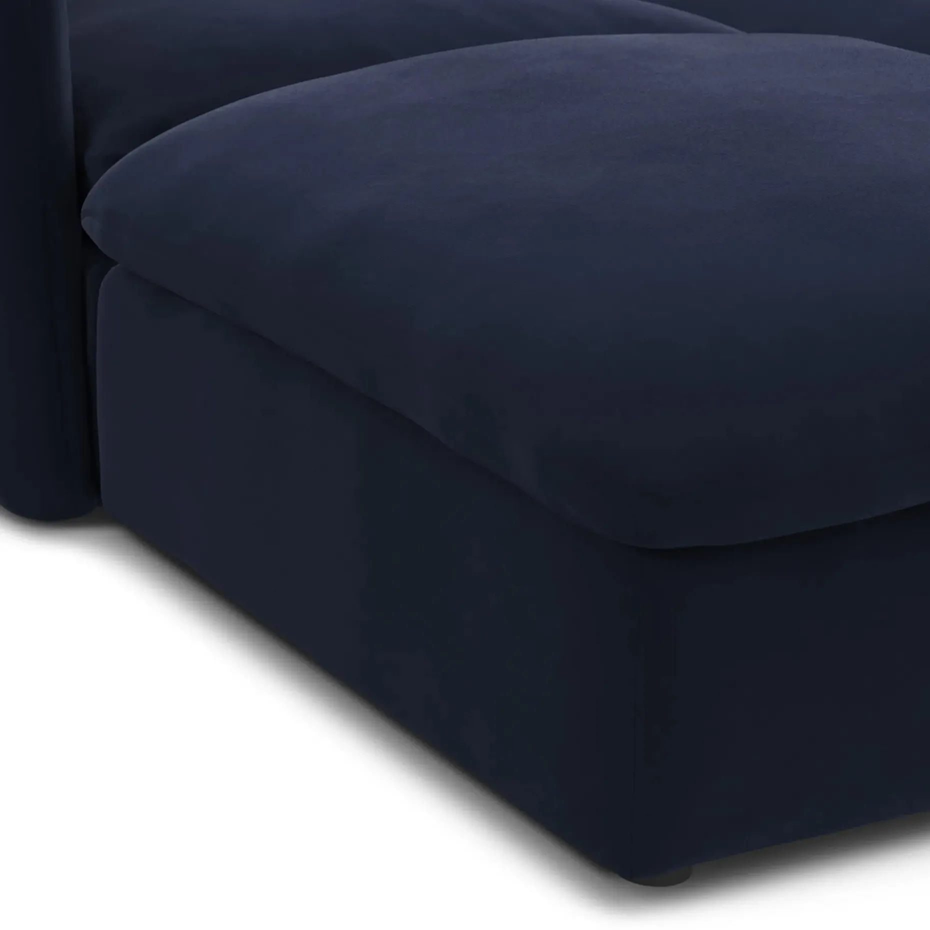 Leigh 131.5" Velvet Modular Sectional - Hale Ink