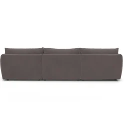 Leigh 131.5" Velvet Modular Sectional - Hale Warm Gray