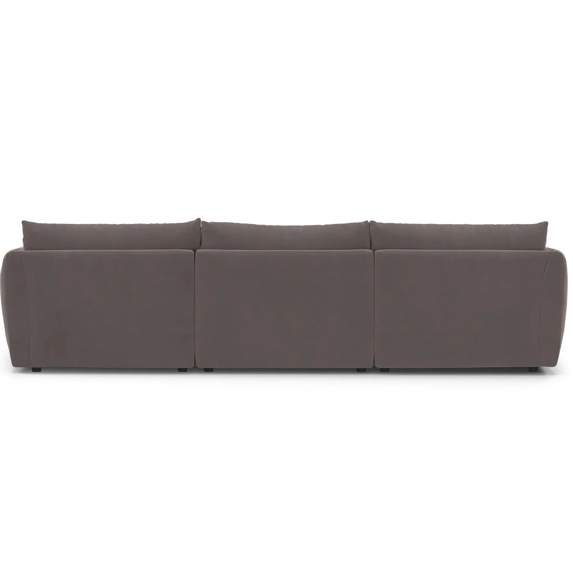 Leigh 131.5" Velvet Modular Sectional - Hale Warm Gray