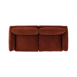 Leigh 92" Velvet Modular Sofa - Hale Rust