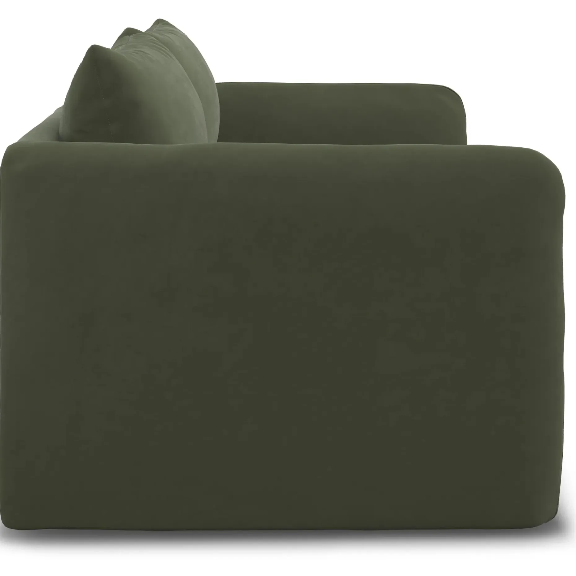 Leigh 92" Velvet Modular Sofa - Hale Fir Green