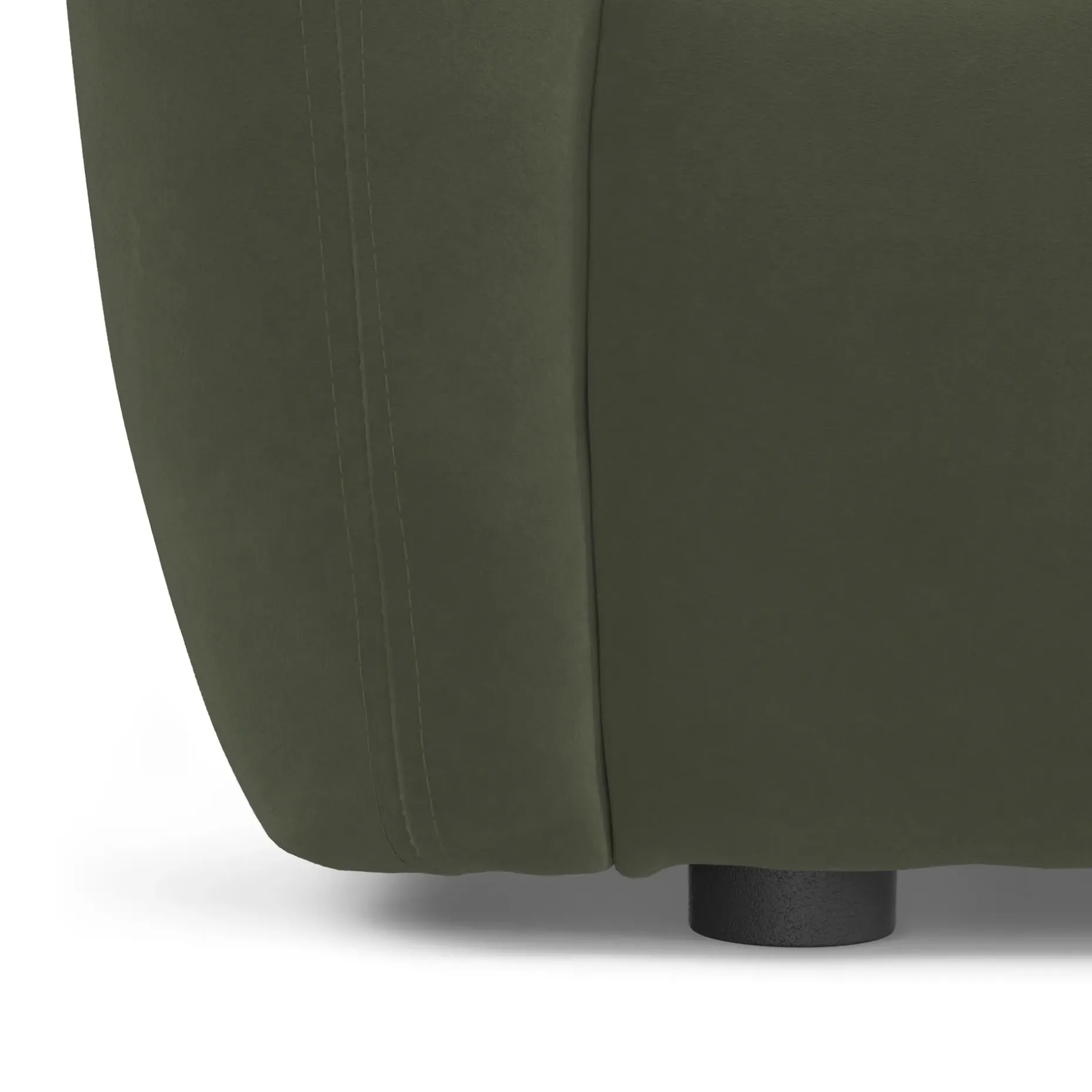 Leigh 92" Velvet Modular Sofa - Hale Fir Green