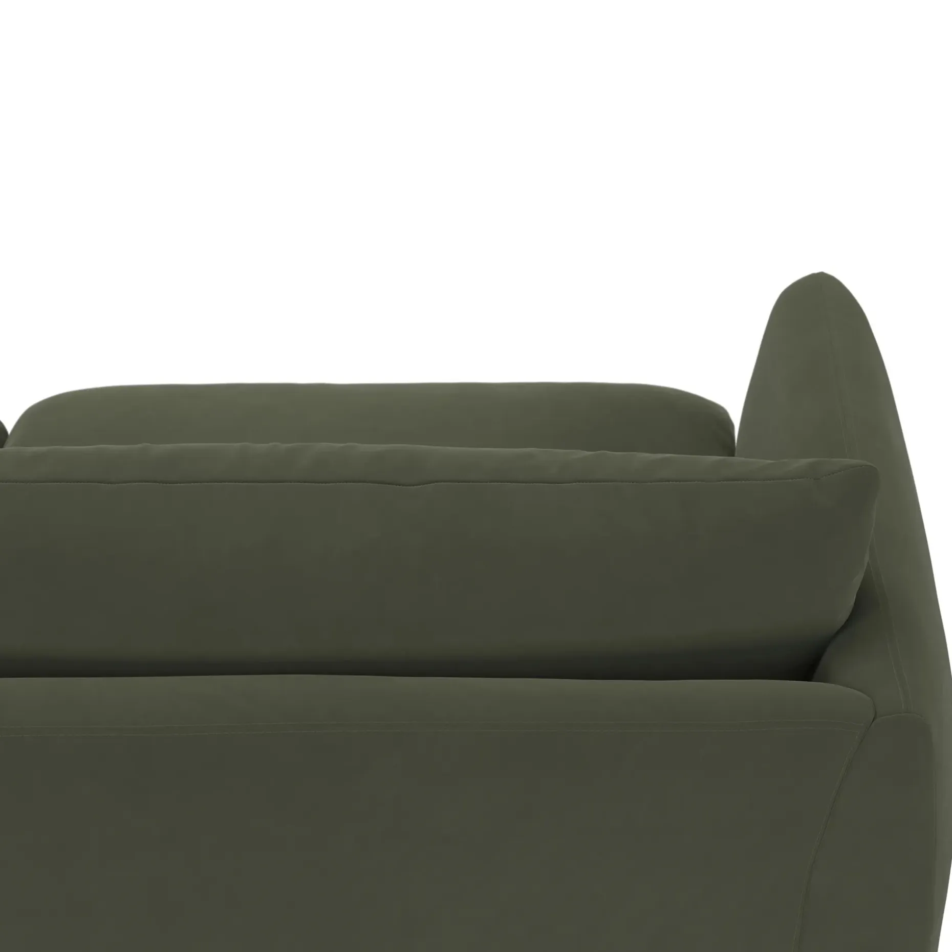 Leigh 92" Velvet Modular Sofa - Hale Fir Green