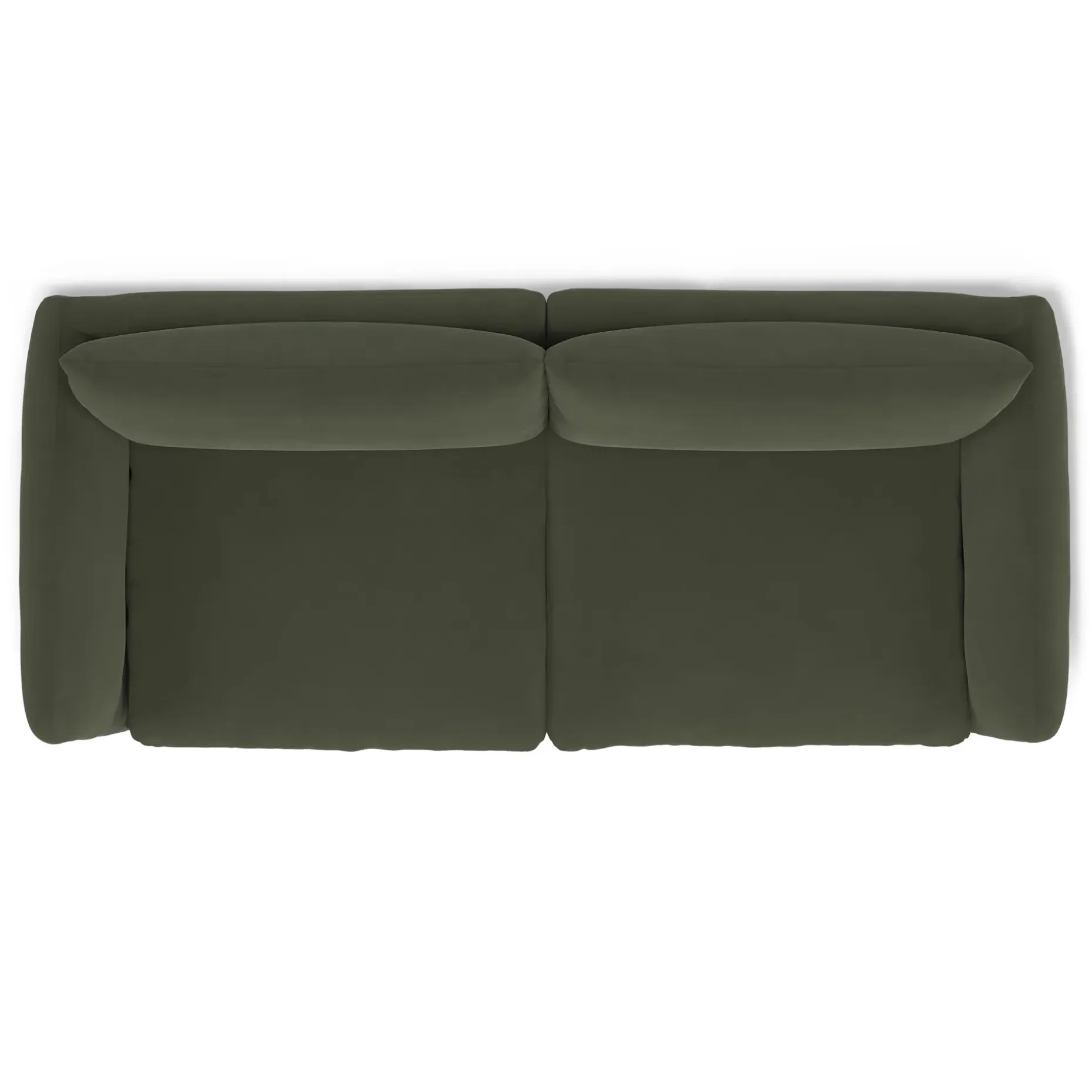 Leigh 92" Velvet Modular Sofa - Hale Fir Green