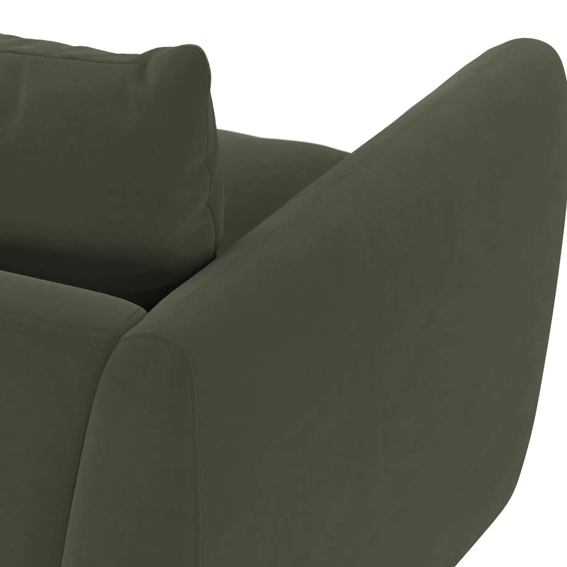 Leigh 92" Velvet Modular Sofa - Hale Fir Green