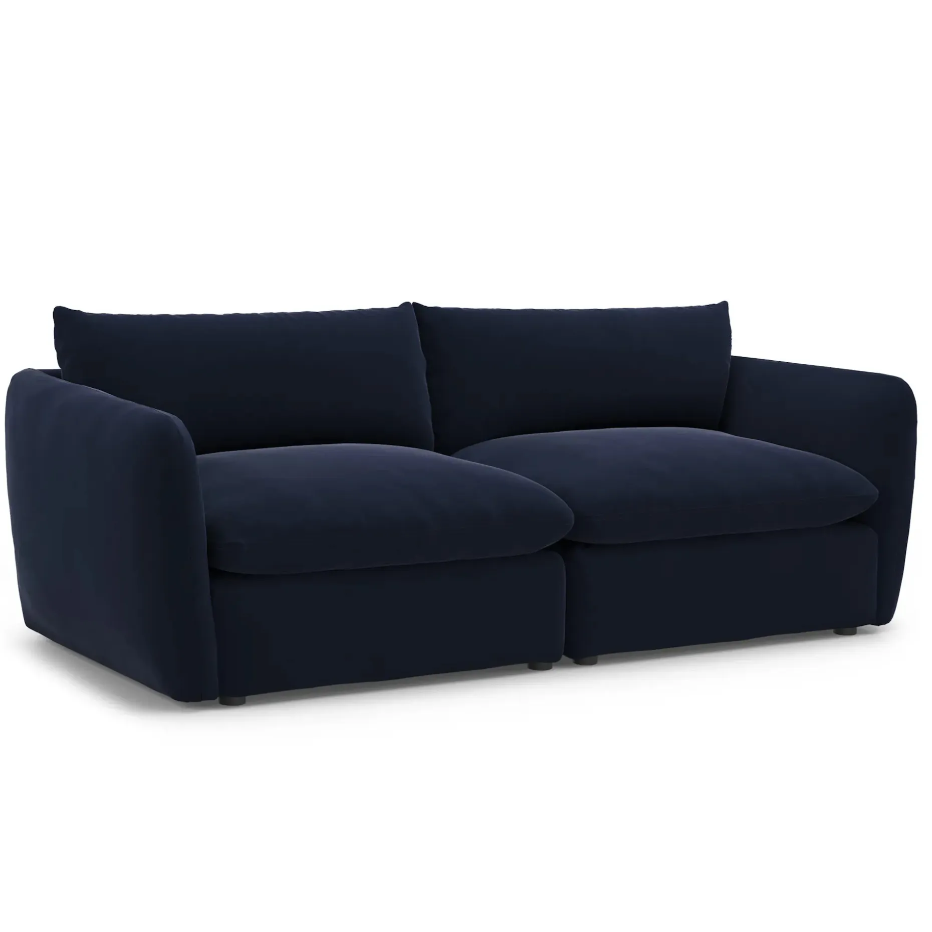 Leigh 92" Velvet Modular Sofa - Hale Ink