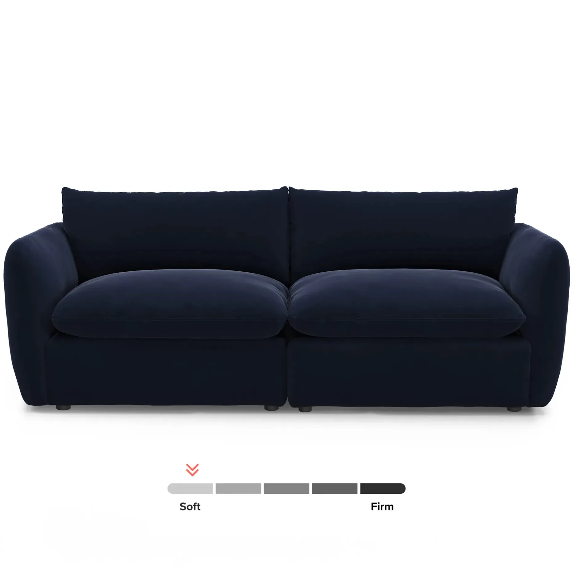 Leigh 92" Velvet Modular Sofa - Hale Ink