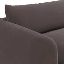 Leigh 92" Velvet Modular Sofa - Hale Warm Gray
