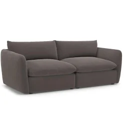 Leigh 92" Velvet Modular Sofa - Hale Warm Gray