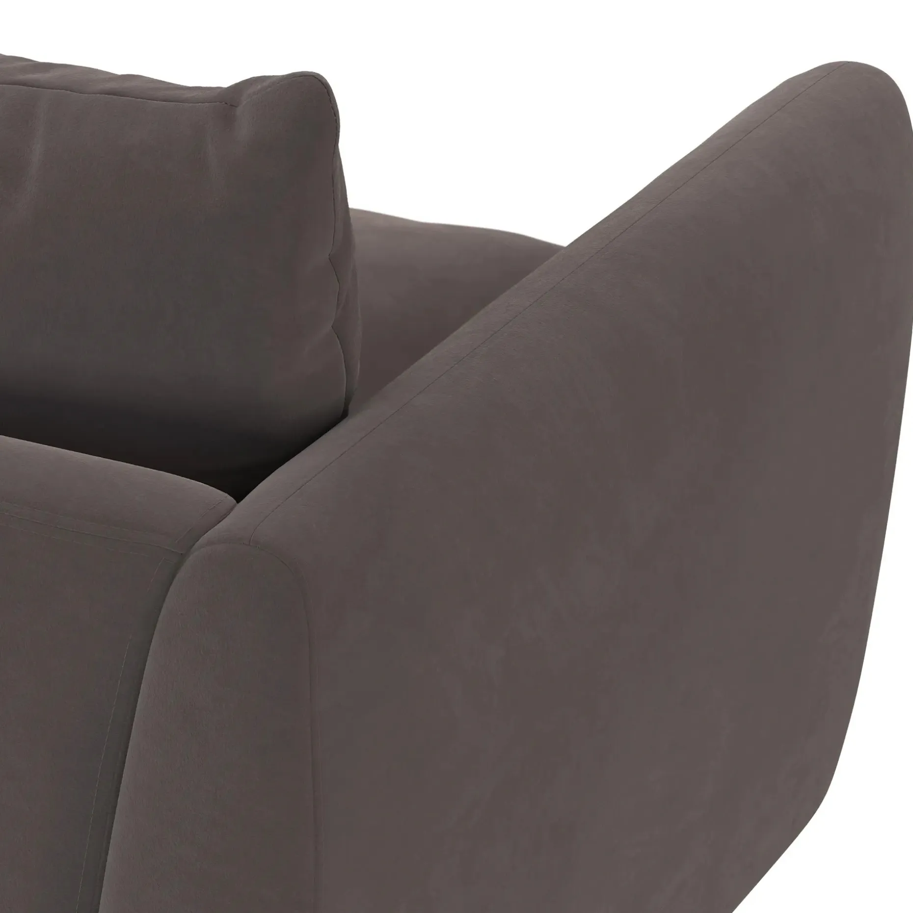 Leigh 92" Velvet Modular Sofa - Hale Warm Gray