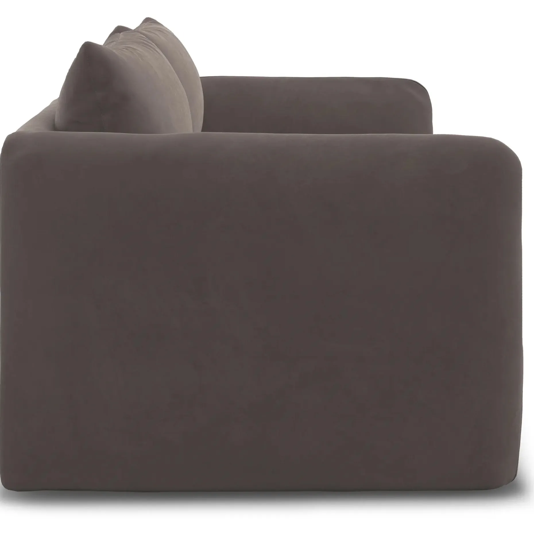 Leigh 92" Velvet Modular Sofa - Hale Warm Gray