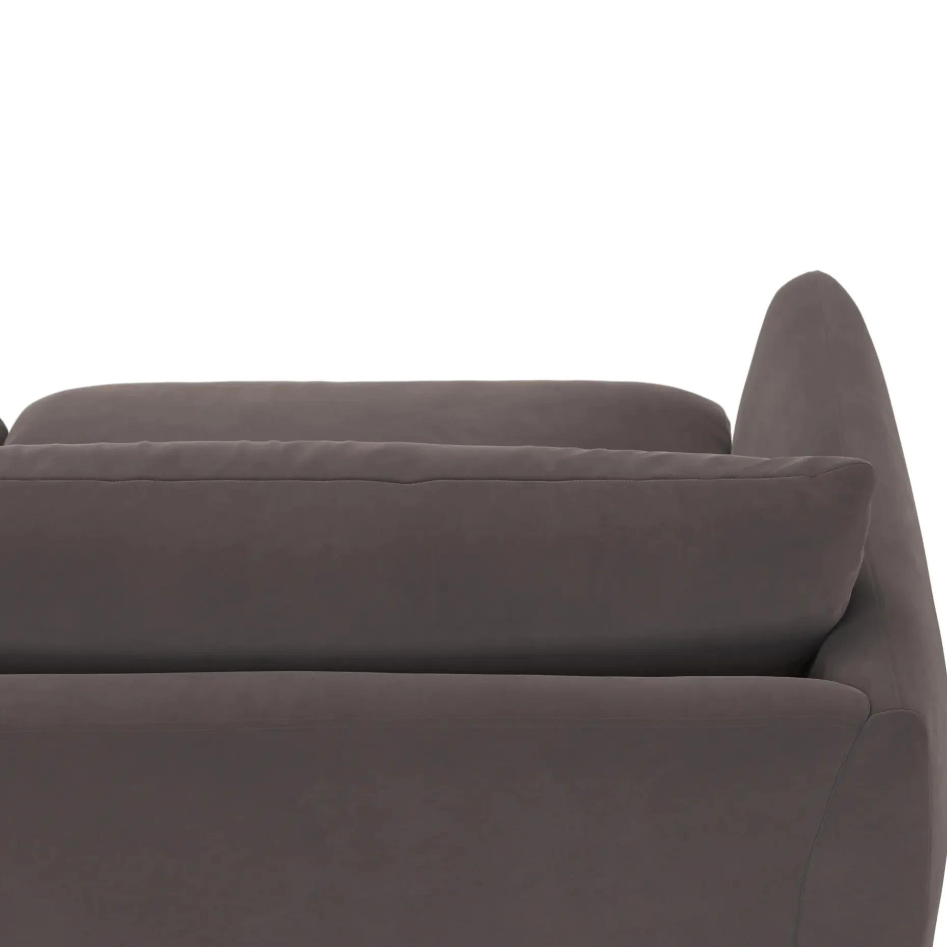 Leigh 92" Velvet Modular Sofa - Hale Warm Gray
