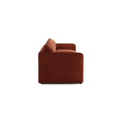 Leigh 131.5" Velvet Modular Sofa - Hale Rust