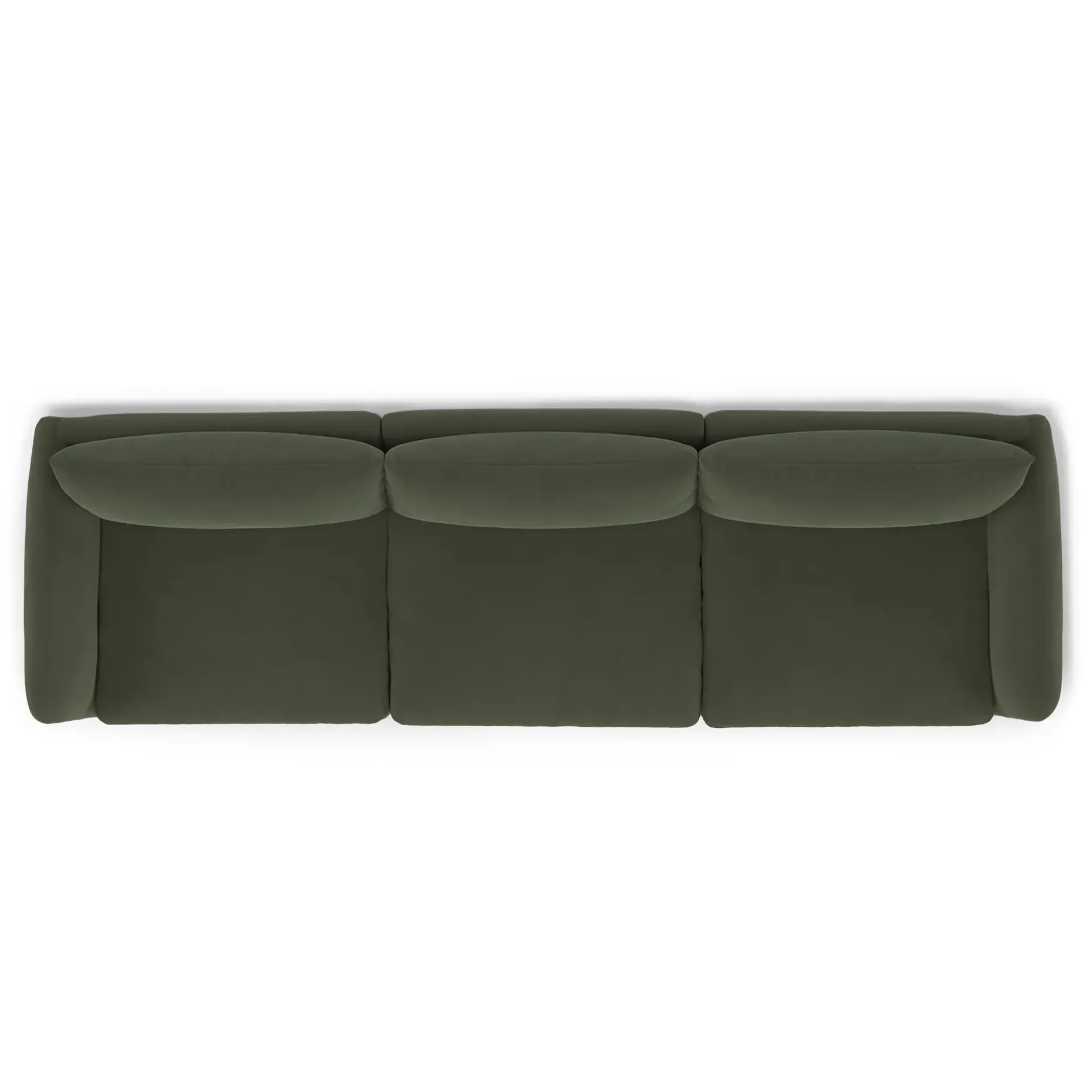 Leigh 131.5" Velvet Modular Sofa - Hale Fir Green