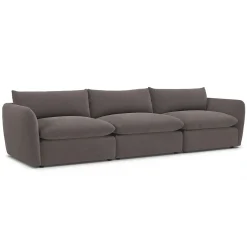 Leigh 131.5" Velvet Modular Sofa - Hale Warm Gray