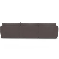 Leigh 131.5" Velvet Modular Sofa - Hale Warm Gray