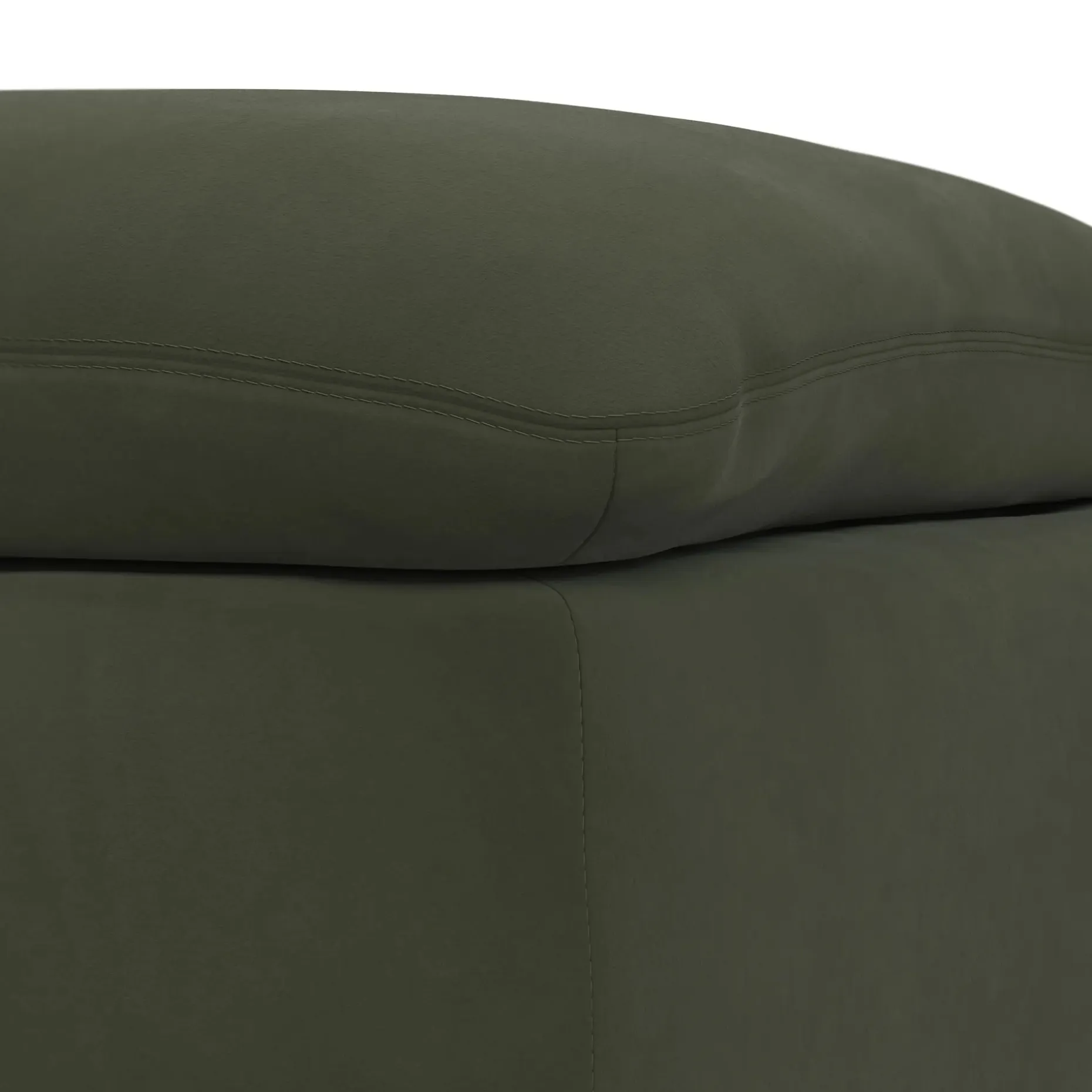 Leigh 41" Velvet Ottoman - Hale Fir Green