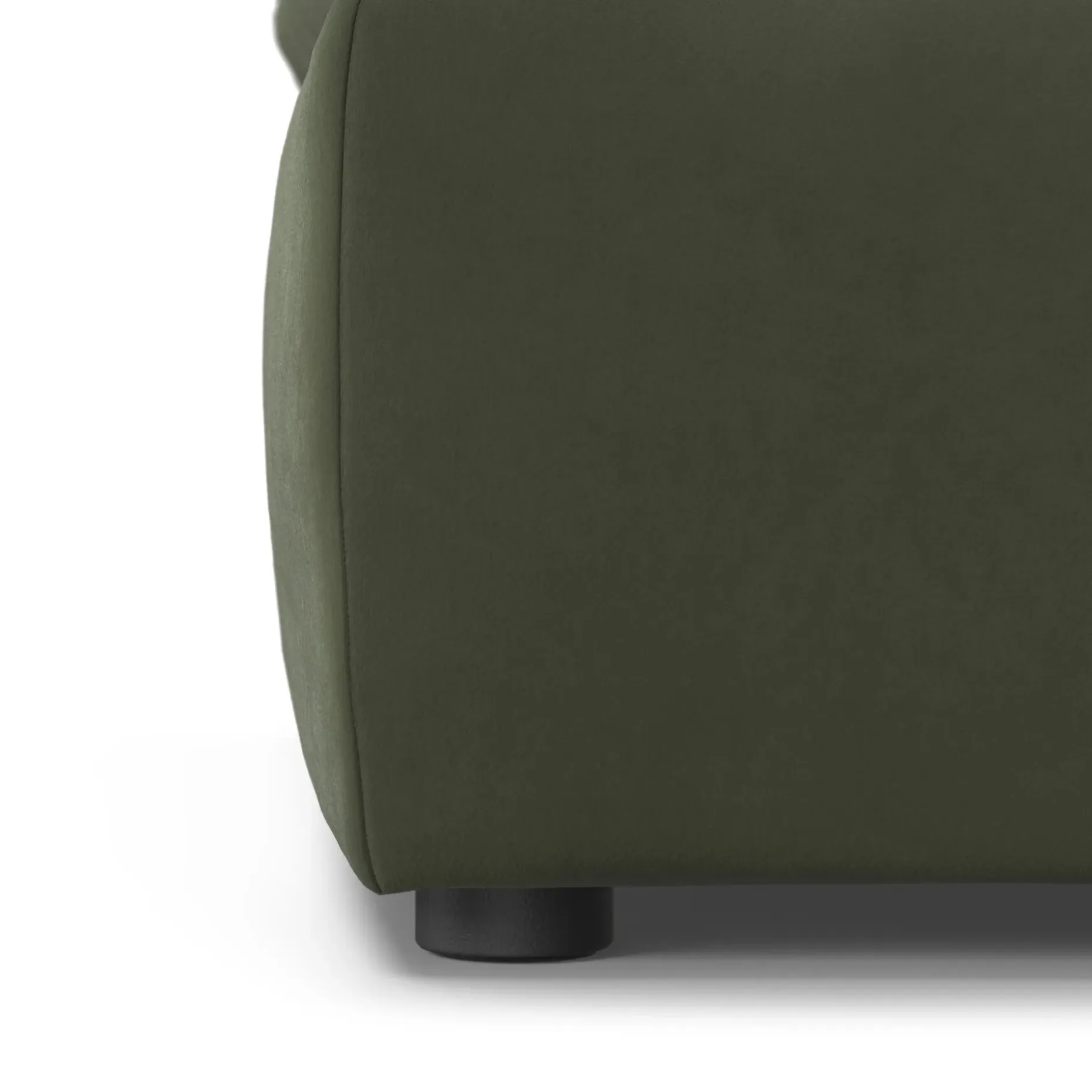 Leigh 41" Velvet Ottoman - Hale Fir Green