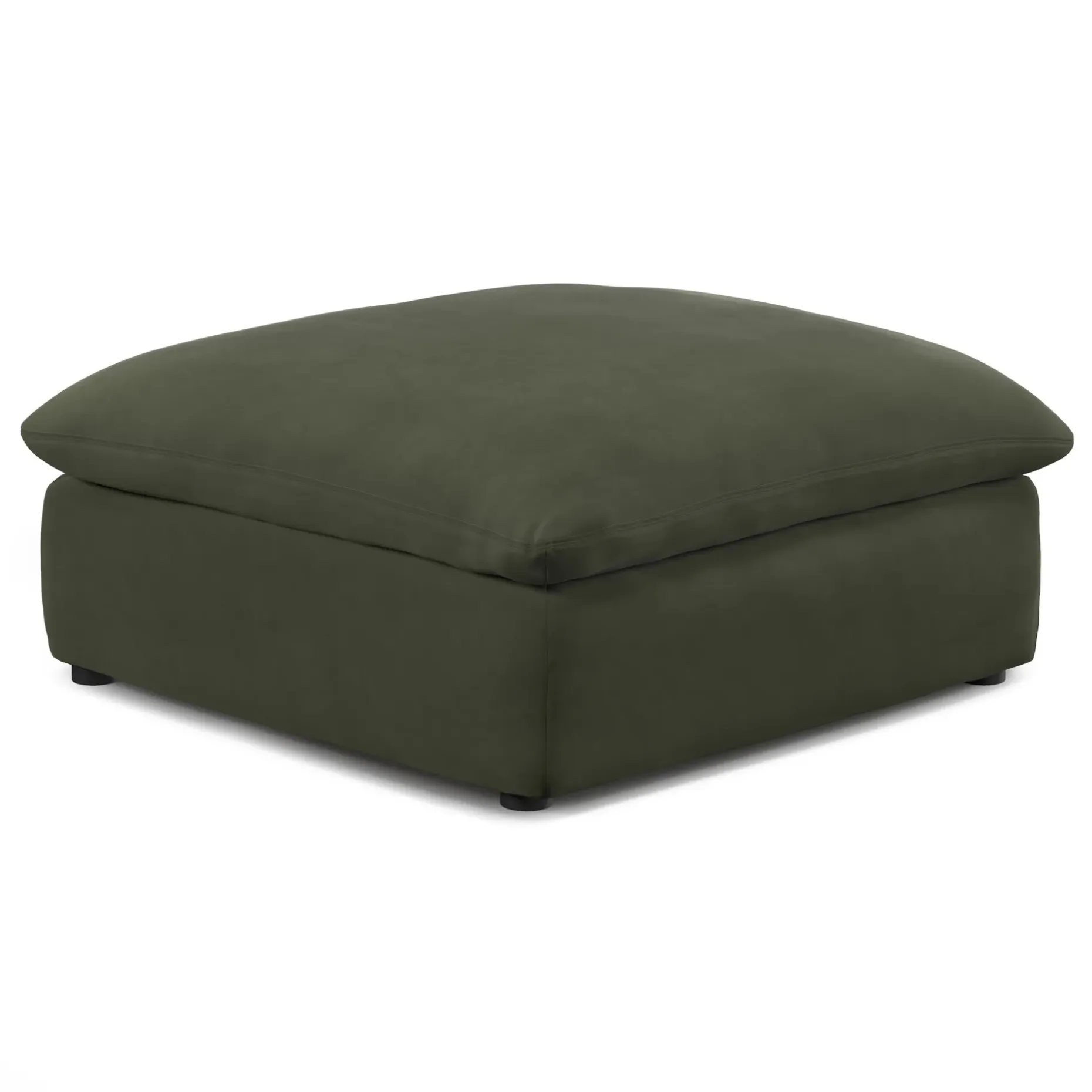 Leigh 41" Velvet Ottoman - Hale Fir Green