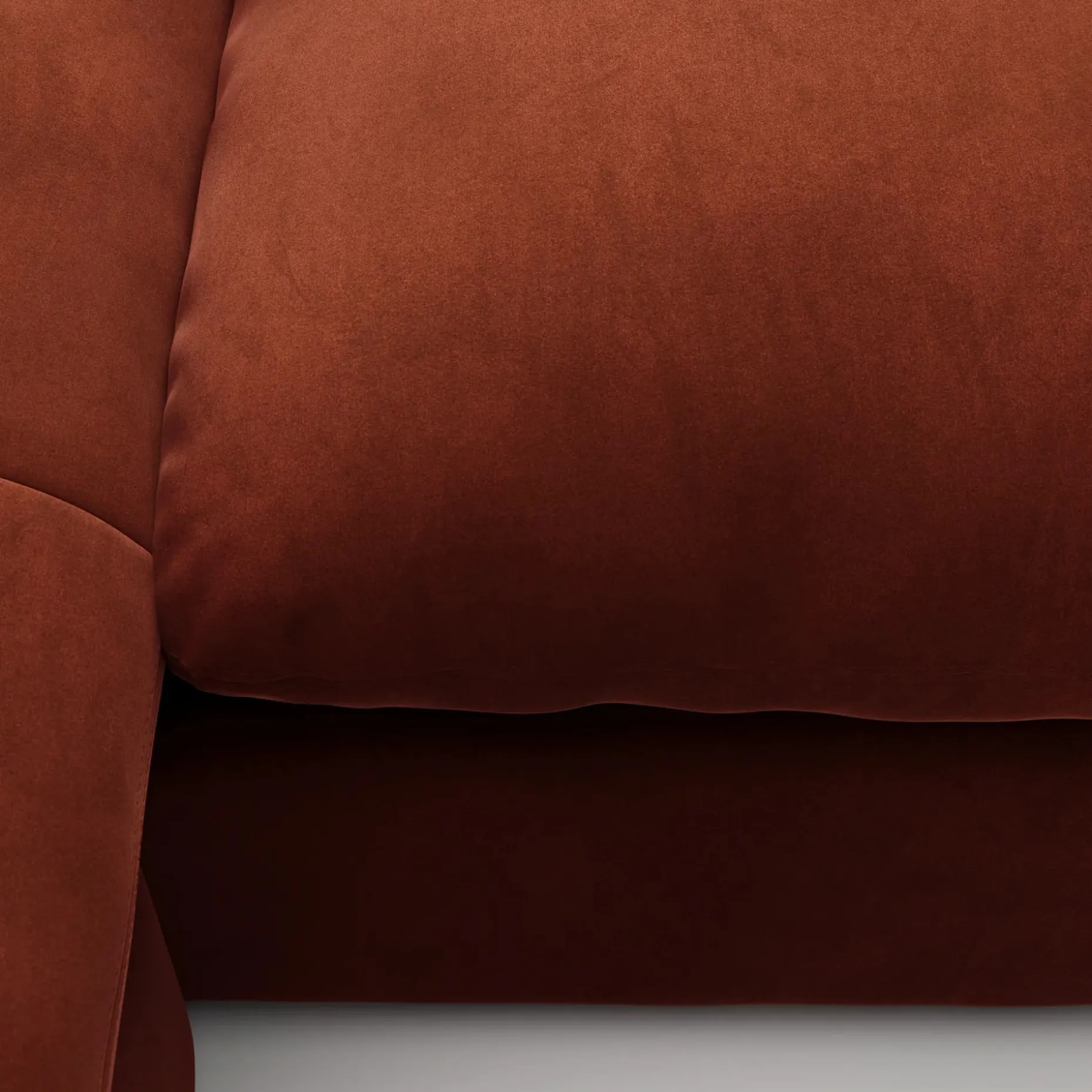 Leigh 86" Velvet Reversible Storage Sectional - Hale Rust