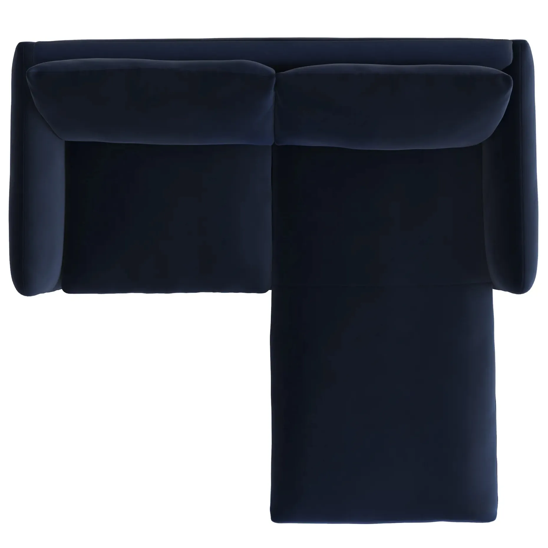 Leigh 86" Velvet Reversible Storage Sleeper Sectional - Hale Ink