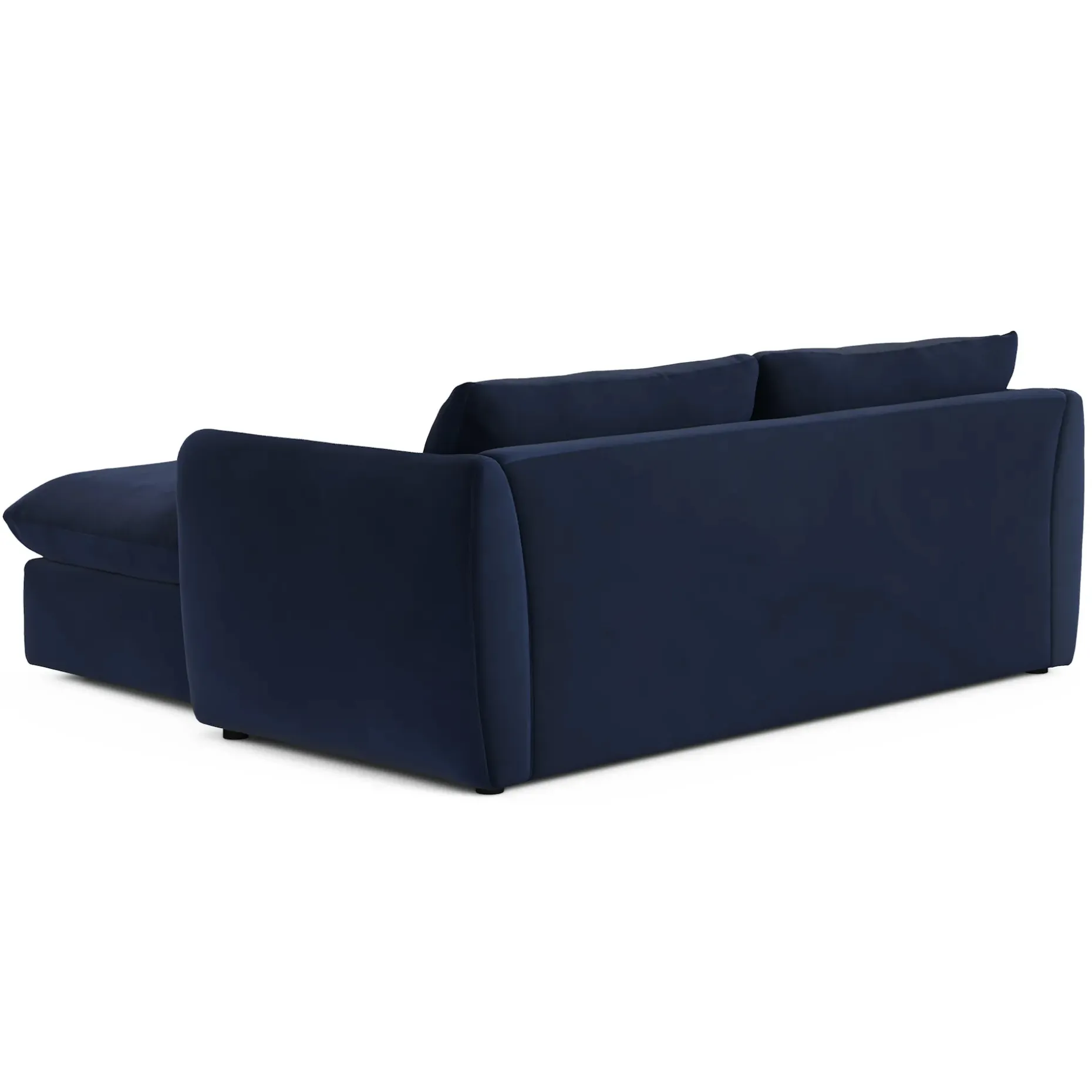 Leigh 86" Velvet Reversible Storage Sleeper Sectional - Hale Ink