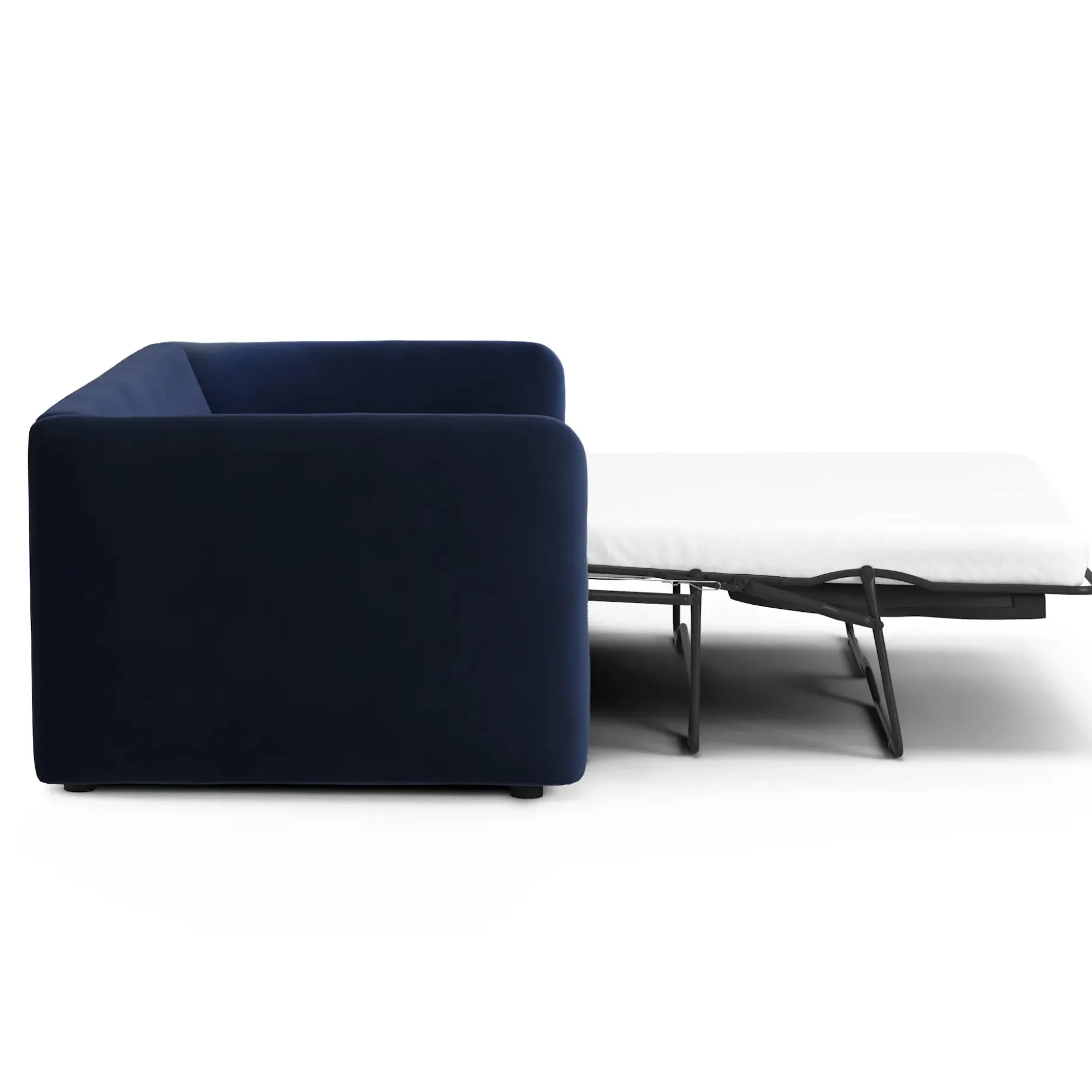 Leigh 86" Velvet Reversible Storage Sleeper Sectional - Hale Ink