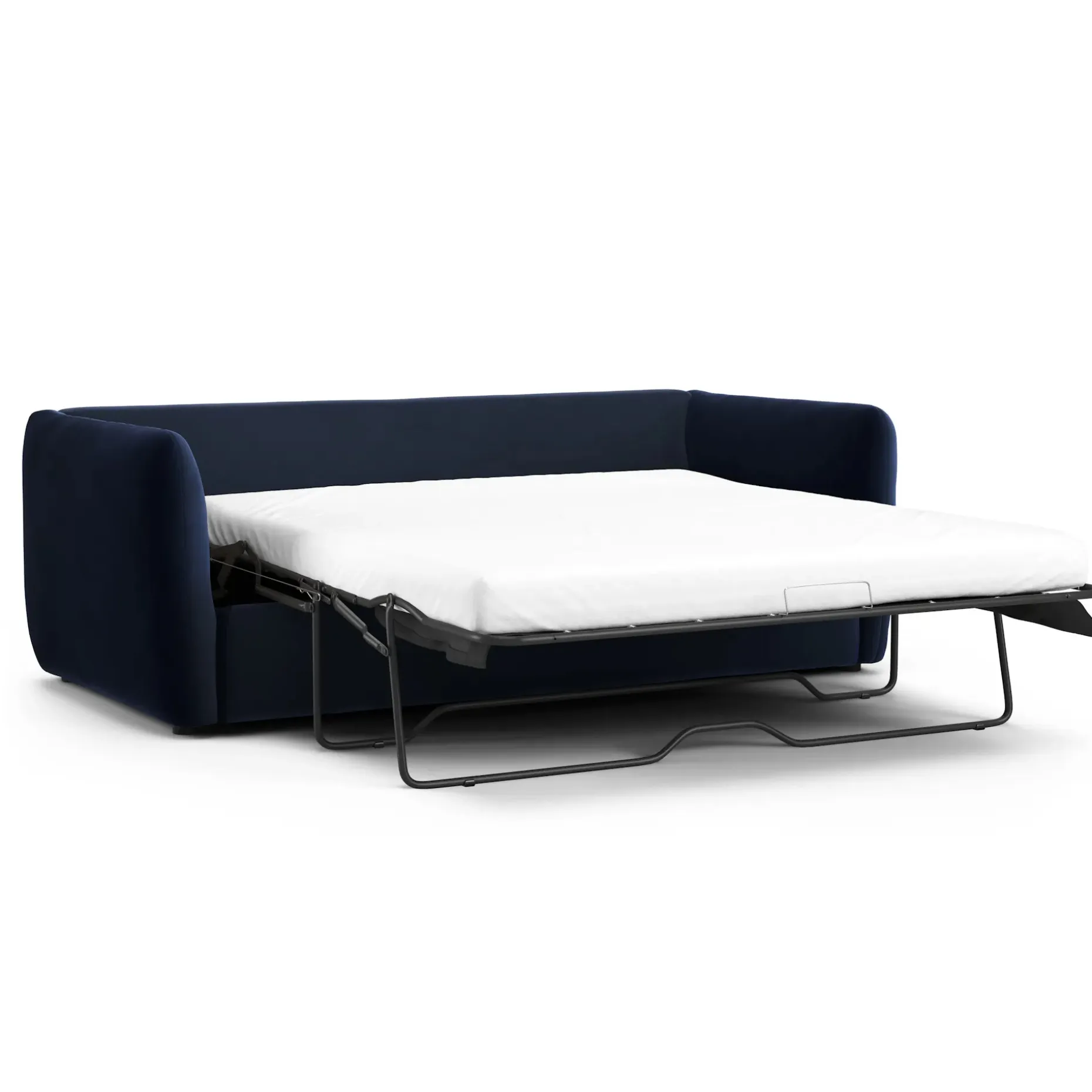 Leigh 86" Velvet Reversible Storage Sleeper Sectional - Hale Ink