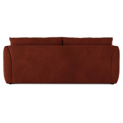 Leigh 86" Velvet Reversible Storage Sleeper Sectional - Hale Rust